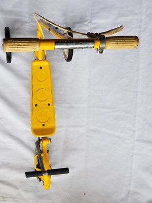 Vinatge Honda Kick 'N Go 3 Wheel Scooter Yellow Made In Japan