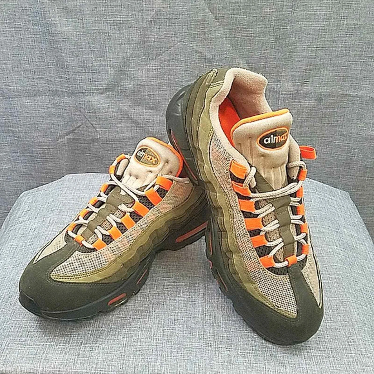 Nike Air Max 95 OG total orange / olive green 182865-200 men's size 10