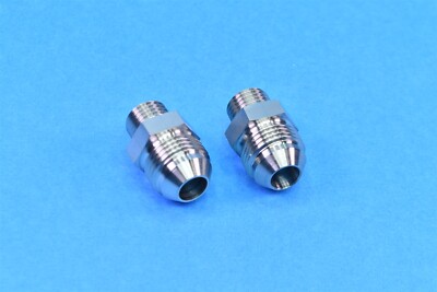 2 McMaster Flange Adapter JIC Male -8 1/2'' M14 x 1.5 Fitting Stainless Steel
