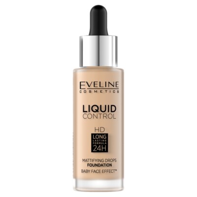 5901761985566 EVELINE Liquid Control HD Mattifying Drops Foundation matujący pod