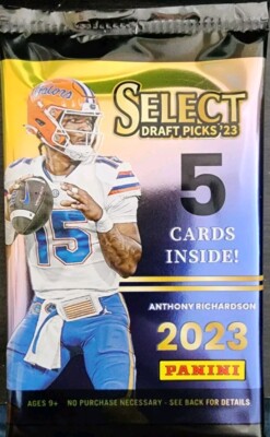 2023 Panini Select Draft Picks Football Blaster Pack (5 Cards)