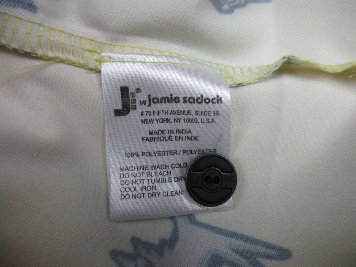 Mens Large Jamie Sadock Polo shirt barking dog golf yellow View 5