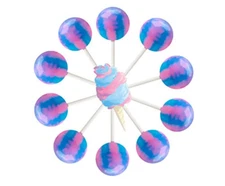 10Ct. Cotton Candy Lollipop Bag (Cotton Candy)