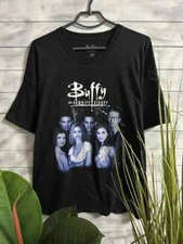 Buffy The Vampire Slayer Rare Horror movie short sleeve black shirt KV35670