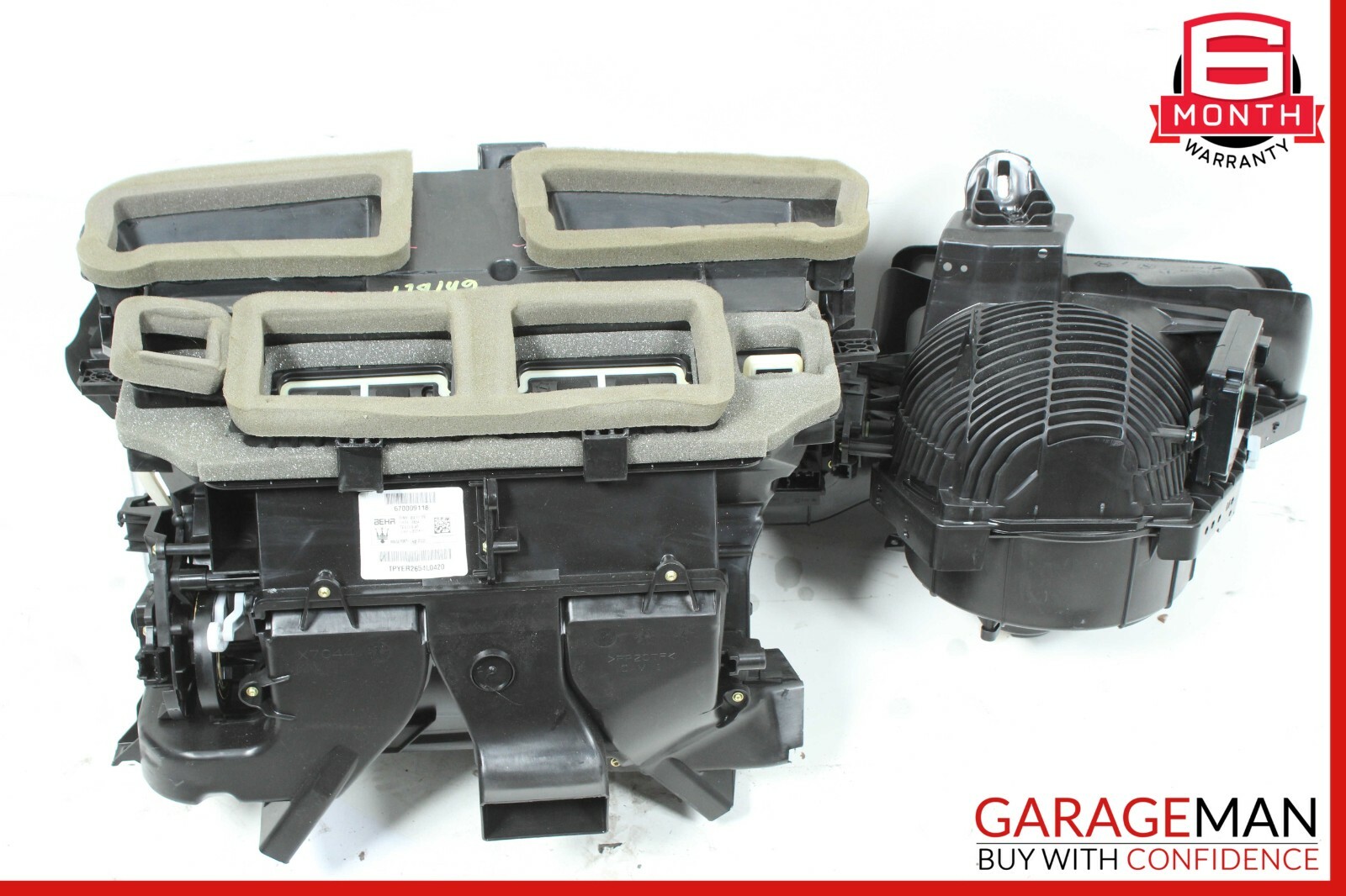 14-17 Maserati Ghibli BEHR A/C AC Air Box Heater Core Blower Motor Assembly OEM