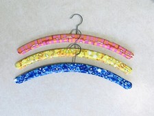 Cute Set of 3 Vintage Coat Hangers Garment Hangers Wardrobe Mid Century 70s