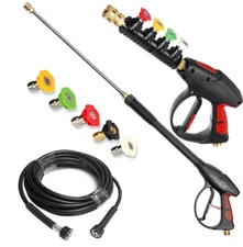 4000PSI High Pressure Car Garden Power Washer Spray Gun wand Jet Nozzle Hose Kit
