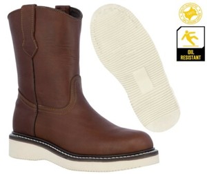 wedge sole pull on boots