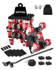 Furniture Dolly Heavy Duty Furniture Mover with 5 Wheels 3474 lbs Capacity