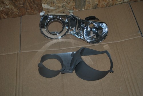 BMW E46 Compact Reflektor mit Inlay Scheinwerfer rechts Xenon Scheinwerferglas