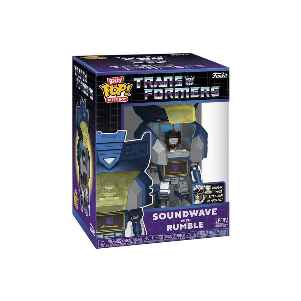 Funko Bitty Pop Transformers Decepticon Soundwave with Rumble - Immagine 2 di 4