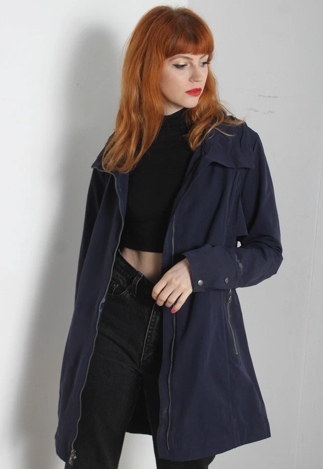 Chaqueta Abrigo Eddie Bauer Mujer Forrada Guisante - Azul - Talla Mediana M (B11) Foto 2 de 4