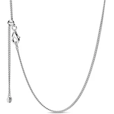 Authentic Pandora Pendant Chain, Curb Chain Necklace, #398283-60, 23.6"
