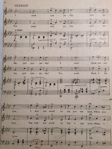 Sympathy Waltz Song 1912 Rudolf Friml Otto Hauerbach SheetNoteMusic - Picture 12 of 12