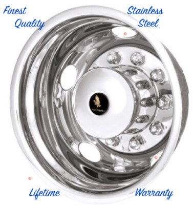 19.5'' FORD F450 F550 LCF 10 LUG 05-16 WHEEL HUBCAP RIM LINER SIMULATOR COVER  