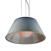 Eurofase Lighting 23068 Chrome / White Ribo 1 Light Large Pendant With Ribbed on sale Eurofase Lighting 23068 Chrome / White Ribo 1 Light Large Pendant With Ribbed on sale