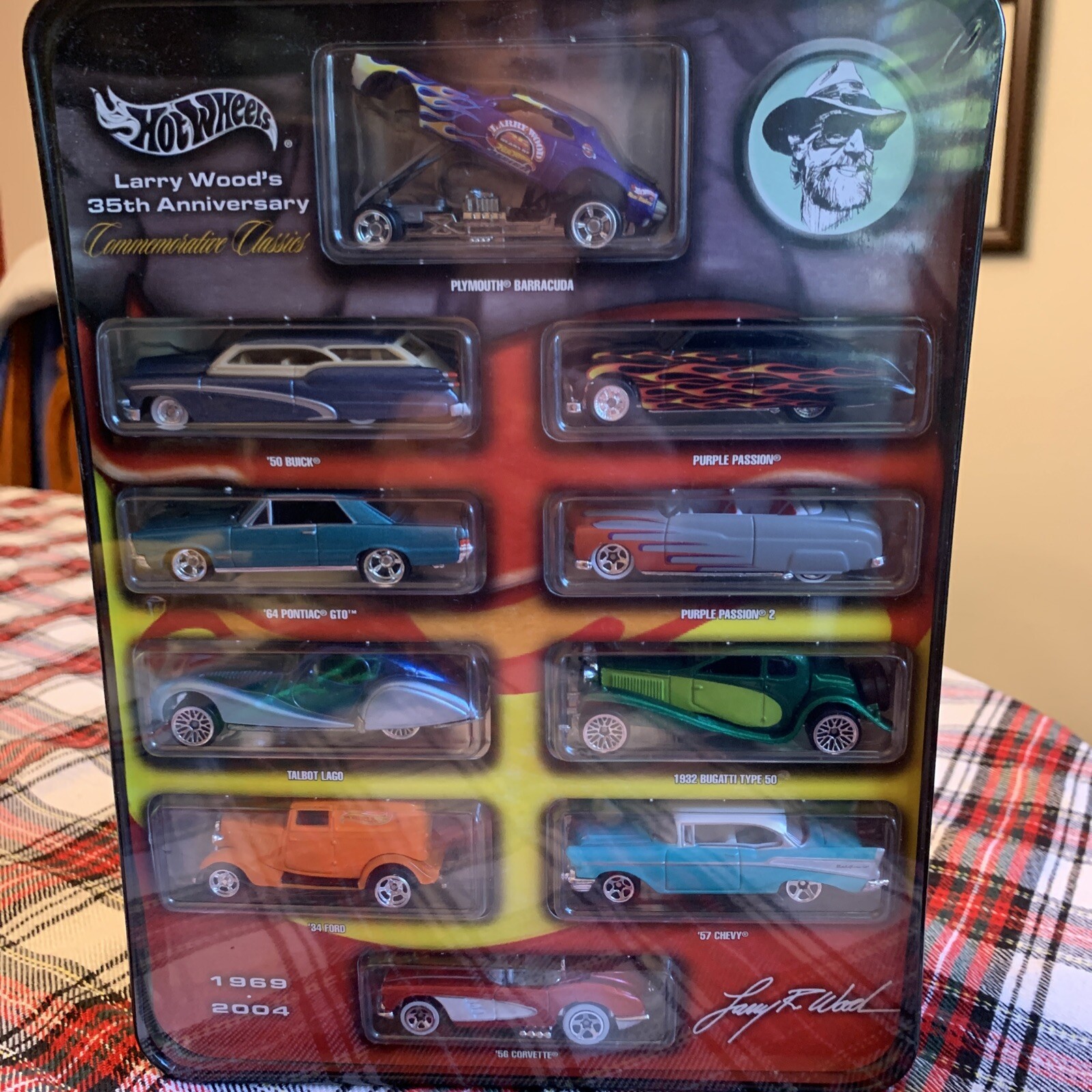 hot wheels larry wood 35th anniversary commemorative classics tin box set