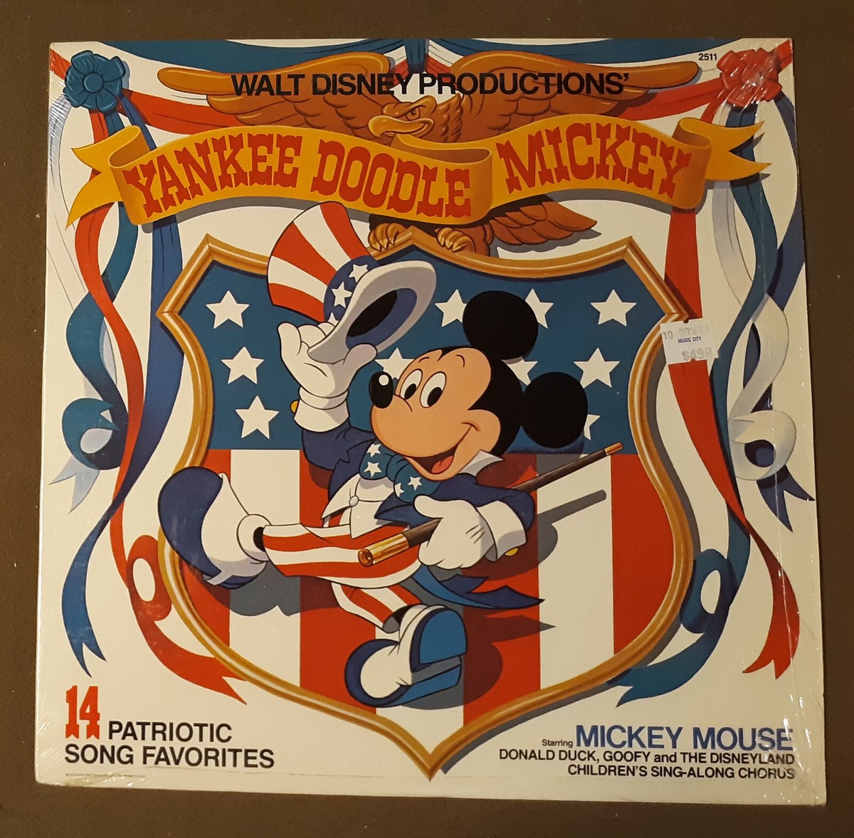 Disney Yankee Doodle Mickey by Disneyland Records 33rpm VINYL LP w