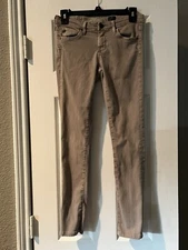 AG Adriano Goldschmied 26R Light Brown Taupe Jeans The Legging Super Skinny Fit