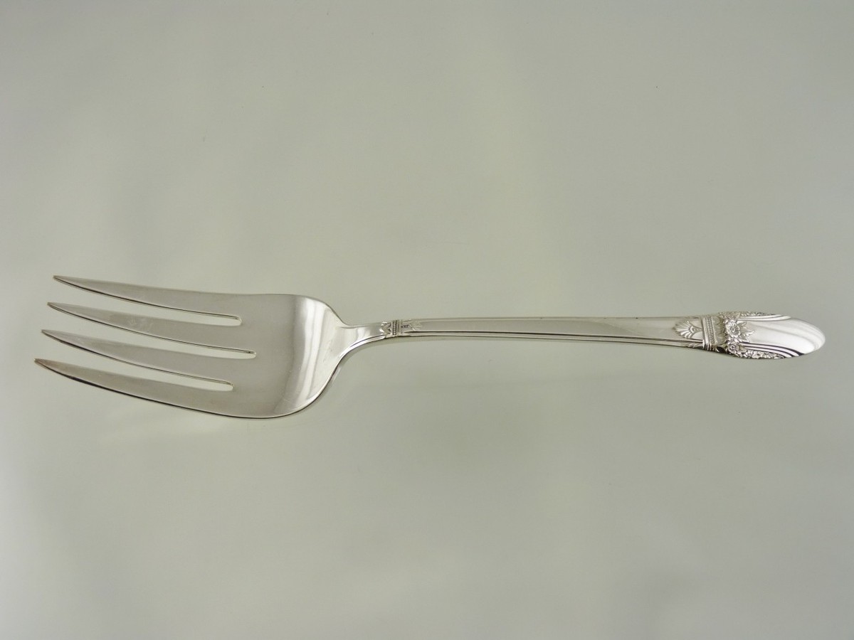 FIRST LOVE 1937 COLD MEAT SERVING FORK BY 1847 ROGERS BROS IS