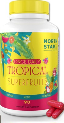 #ad North Star Once Daily Tropical Super fruits 90 Capsules $31.59