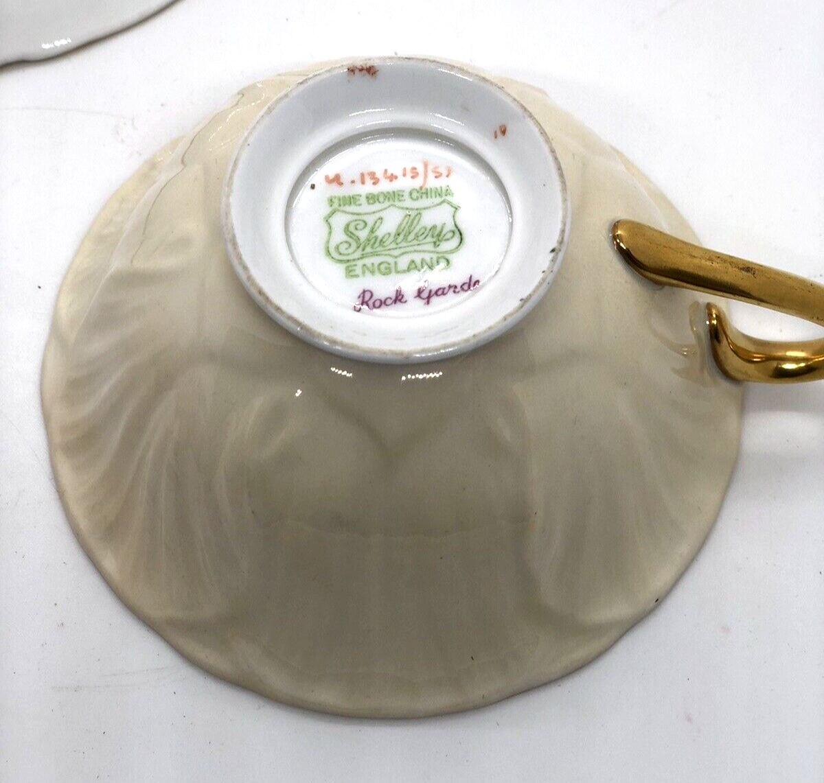 Vintage Shelley Oleander Fine Bone China Tea Cup Saucer Rock Garden Chintz eBay