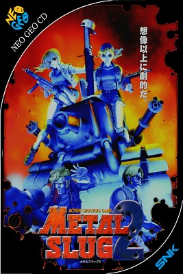 Metal Slug 2 Neo Geo CD Wall Poster Box Art Multiple Sizes 11x17