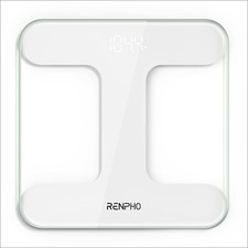 RENPHO Digital Scale, Bathroom Scale for Body Weight, Highly Accurate White
