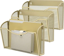 Wall File Organizer,Hanging Wall Mounted File Folder Binder Holder Mail Organize