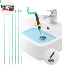 Drain Clog Remover Tool   30  Anti-Break Steel Sink Snake Hair Drain Cleaner Tool