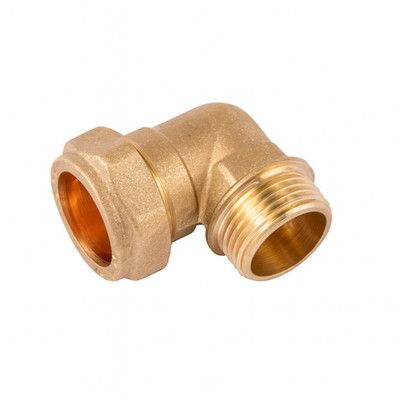 Westco 15 mm x 3/4'' Messing Kompressionsbogen C x MI