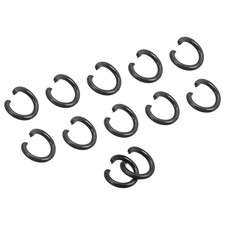 Open Jump Rings 8mm Colorful O-ring Connectors for DIY Black 24Pcs