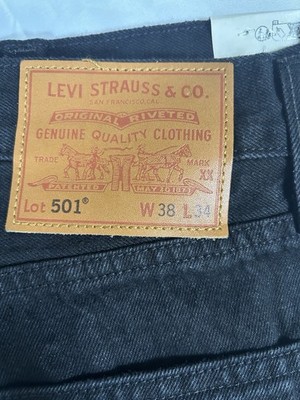 Levi's Premium 501 Men's Selvedge Jeans Hemp/Cotton Black Denim
