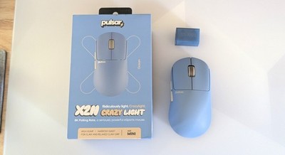 Pulsar X2N Crazylight Mini Size 39g Ultralight 8k Gaming Mouse in Ocean Blue
