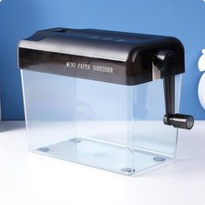 Mini Manual Paper Shredder No Power Needed Hand Crank Paper Shredder Compact