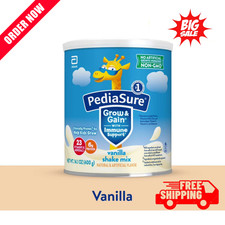 PediaSure Grow  Gain Shake Mix Powder, Vanilla, 14.1 oz Can, 8 Servings