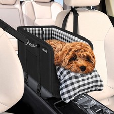 Dog Console Car Seat Anti-Collapse Booster Pet Carrier for Travel up to 11lbs