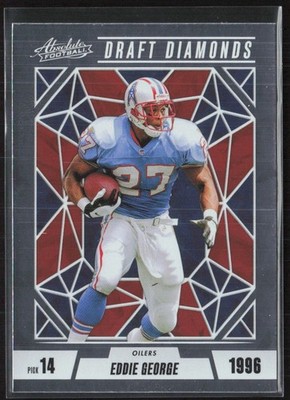 2024 Panini Absolute #DD-EGE Eddie George Draft Diamonds Houston Oilers (C3)