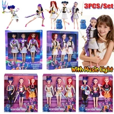 3pcs Set Cosplay Kpop Demon Hunters Dolls Collectible Figure Toys Christmas Gift