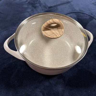 Masterclass Cookware Collection 10'' Casserole Stock Pot W/ Lid Speckled Gray