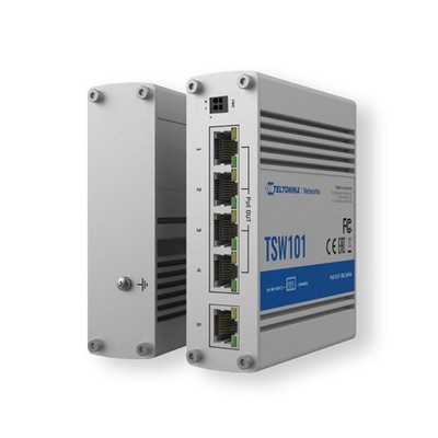 TELTONIKA TSW101 - Automotive PoE+ Switch 4x PoE Ports 5 x Gigabit Ethernet