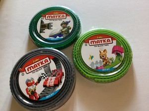 Zuru Mayka Toy Block Tape 3 Rolls 2M/65 ft, 2 rolls of 1/2 inch, 1 roll of 1"