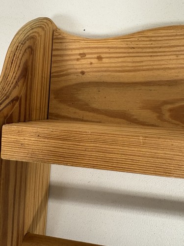 VTG Paper Towel Holder Shelf Wood Wall Mount Country Farmhouse Chic 16" x 8"x6" - Picture 9 of 13