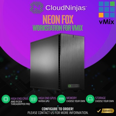 Cloud Ninjas Workstation vMix Ruby Intel Core Ultra 7 265K NVIDIA RTX 5080 16GB
