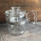 Vintage Flameware Pyrex Coffee Glass 6 cup Percolator