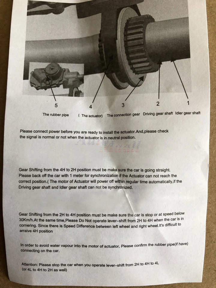 Actuador de vacío diferencial delantero 4x4 41400-35034 para Toyota Tacoma 2005-2019 Foto 2 de 4
