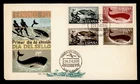 DR WHO 1960 SPANISH FERNANDO POO FDC STAMP DAY WHALE COMBO SEMI POST R86385
