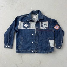 Negro League Museum Baseball blue Embroidered Patch denim jean trucker jacket