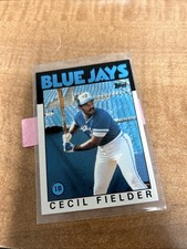 1986 Topps - Cecil Fielder #386 (RC) Blue Jays Chewing Gum Baseball Card NM