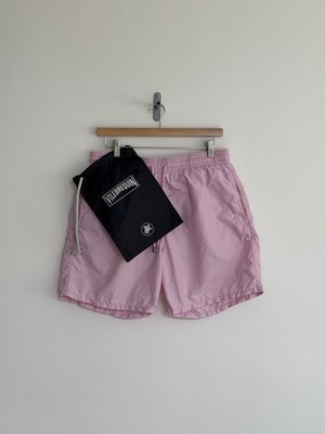 Vilebrequin Swimming Shorts Pink Beach Resort Turtle Mens XL
